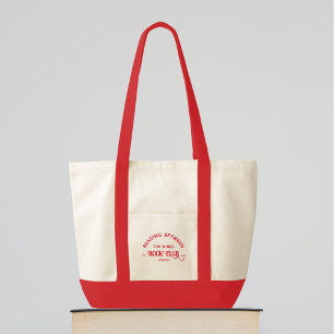 Tote Bag Lecture Entre Les Vins Book Club Red Crest