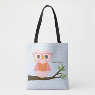 Tote Bag Lecture mignonne de hibou