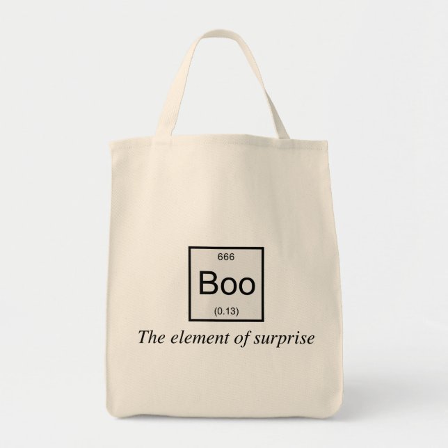 Tote Bag L'effet de surprise de table périodique est huent, (Devant)