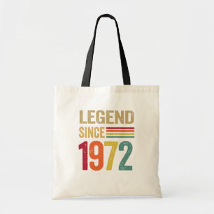Tote Bag Légende des Cadeaux de 50 ans depuis 1972 - 50ème 