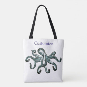 Tote Bag Leggings de Thunder_Cove octopus bleu