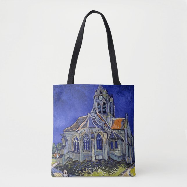 Tote Bag L'église d'Auvers, Van Gogh (Devant)