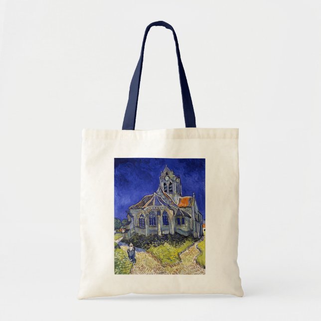 Tote Bag L'église d'Auvers, Van Gogh (Devant)