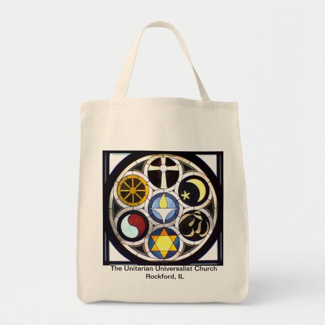 Tote Bag L'église universaliste unitarienne Rockford, IL (Devant)