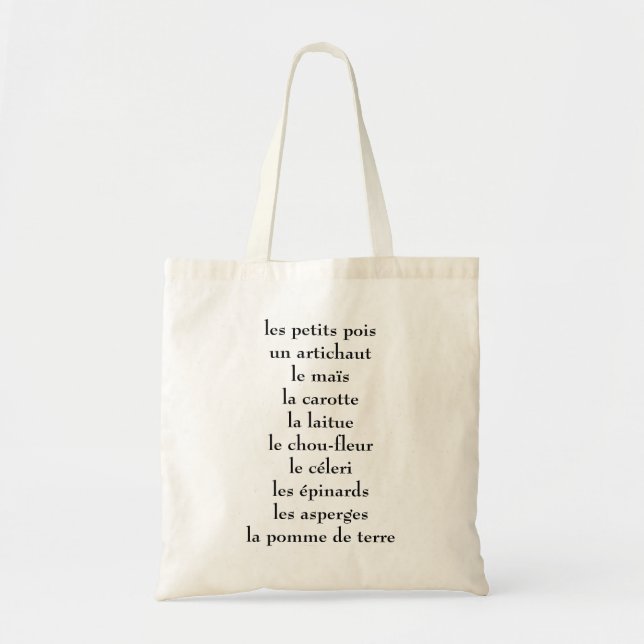 Tote Bag Légume français (Devant)