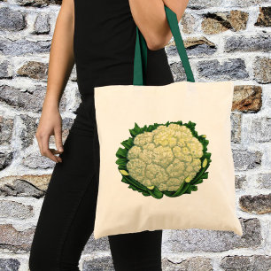Tote Bag Légumes alimentaires anciens légumes chou-fleur