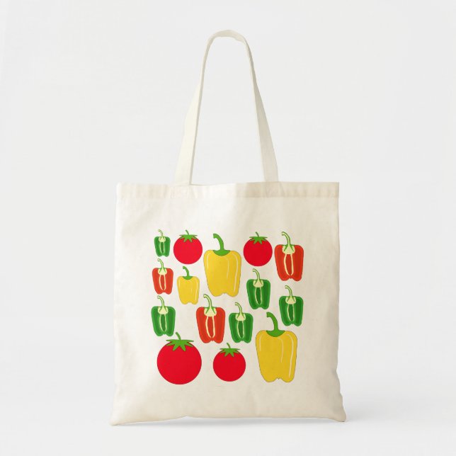 Tote Bag Légumes colorés (Devant)