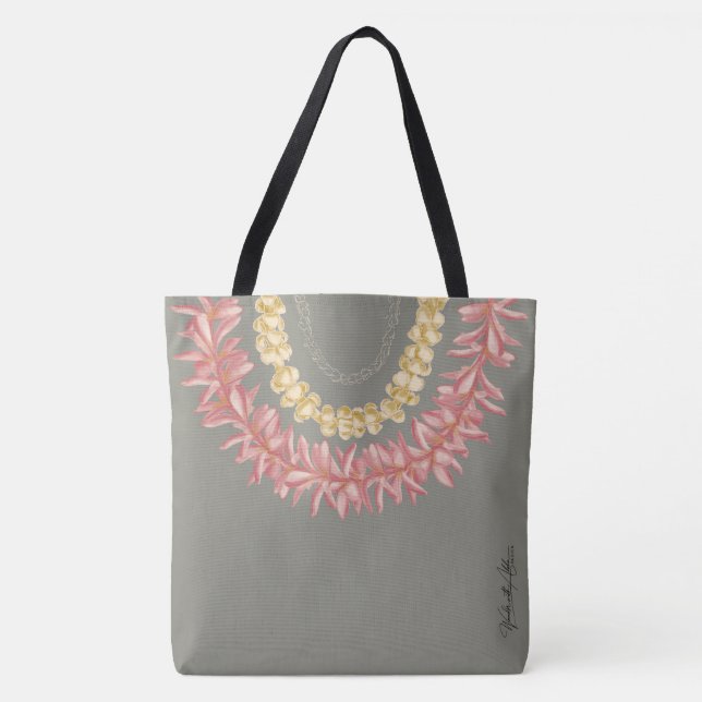 Tote Bag Lei Day by Wander With Aloha (Devant)