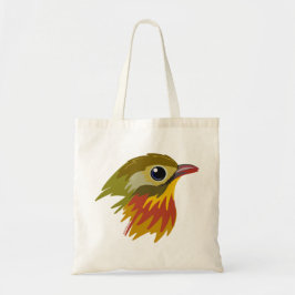 Tote Bag Leiothrix à bec rouge - simplifié