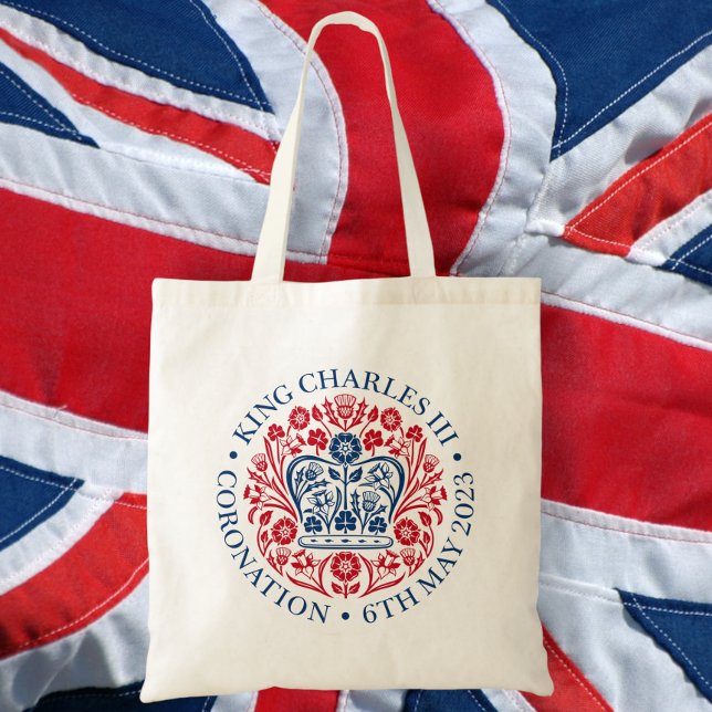 Tote Bag L'emblème du couronnement du roi Charles 2023 (Créateur téléchargé)