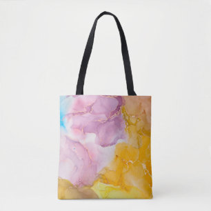 Tote Bag L'encre d'alcool est translucide. Art fluide. Mode