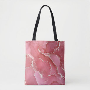 Tote Bag L'encre d'alcool est translucide. multicolo Abstra