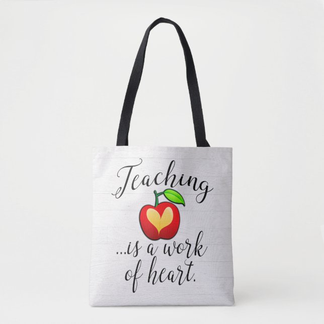 Tote Bag L'enseignement est une oeuvre de reconnaissance de (Devant)