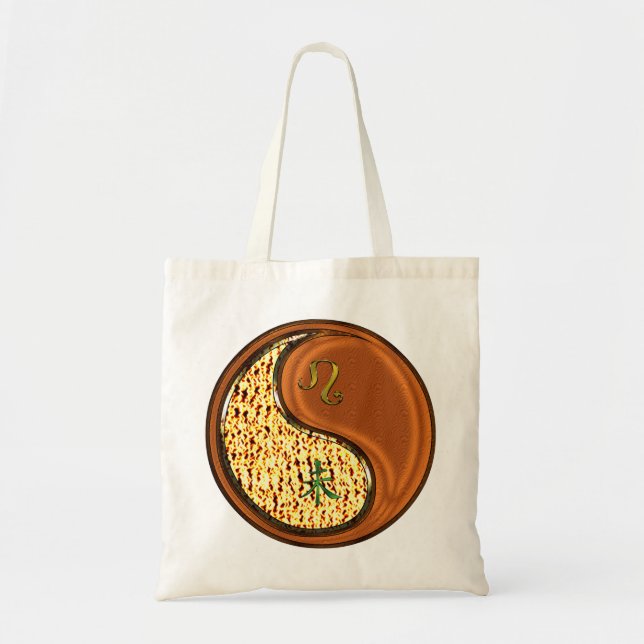 Tote Bag Leo et chèvre de bois (Devant)