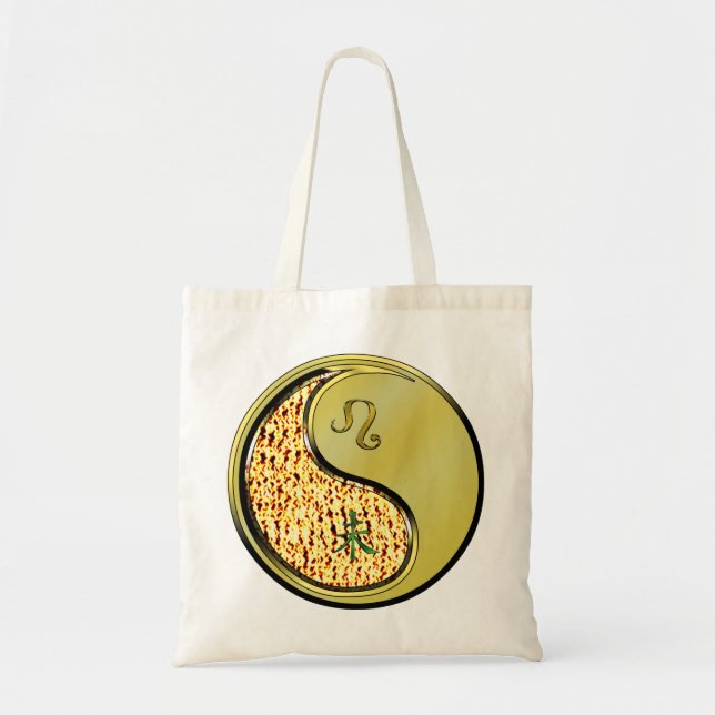 Tote Bag Leo et chèvre métallique (Devant)