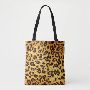 Tote Bag Leopard tendance : Motif de design de peau.