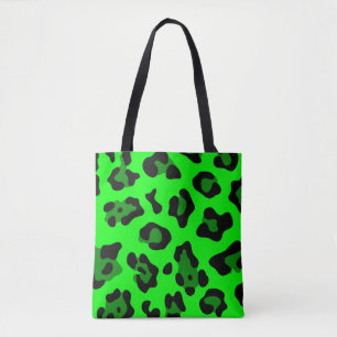 Tote Bag léopard vert acide