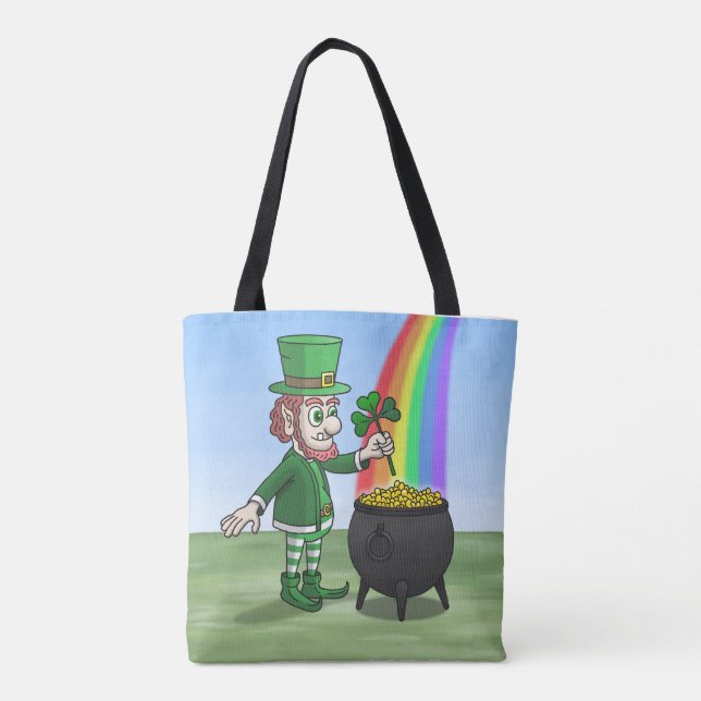 Tote Bag Leprechaun's pot full of gold St. Patrick's Day (Dos)