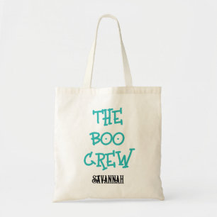 Tote Bag L'équipage du bateau a coutume enfants nom turquoi