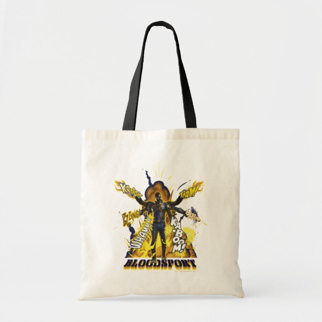 Tote Bag L'équipe du suicide | Graphique d'action Bloodspor (Devant)