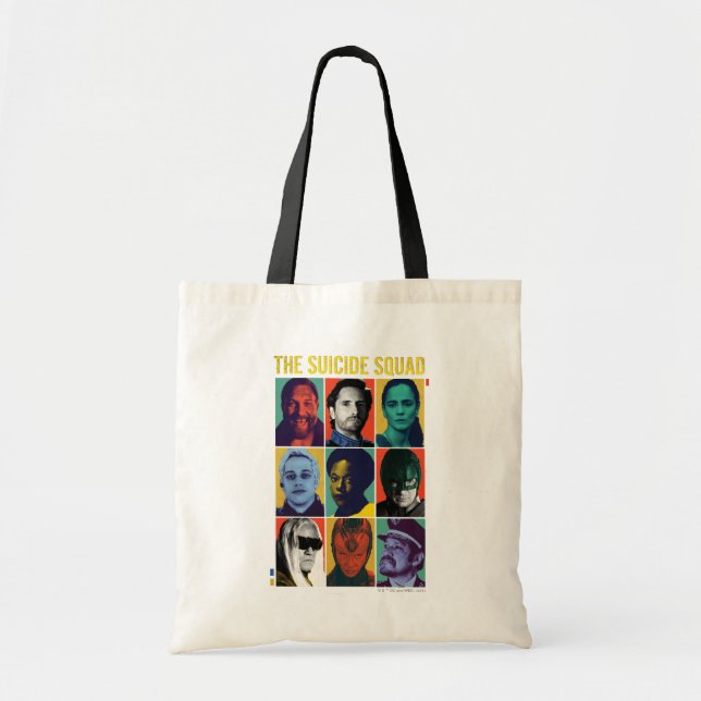 Tote Bag L'équipe du suicide | Grille Rétro Avec Amanda Wal (Devant)