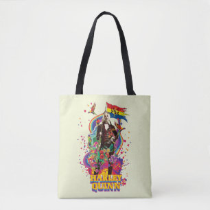 Tote Bag L'équipe du suicide Harley Quinn Flowers & Rain