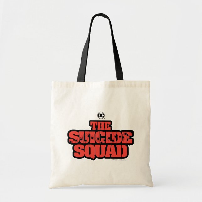 Tote Bag L'équipe du suicide | Logo rouge et noir (Devant)