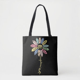 Tote Bag L'ergothérapie inspire la fleur d'un mois
