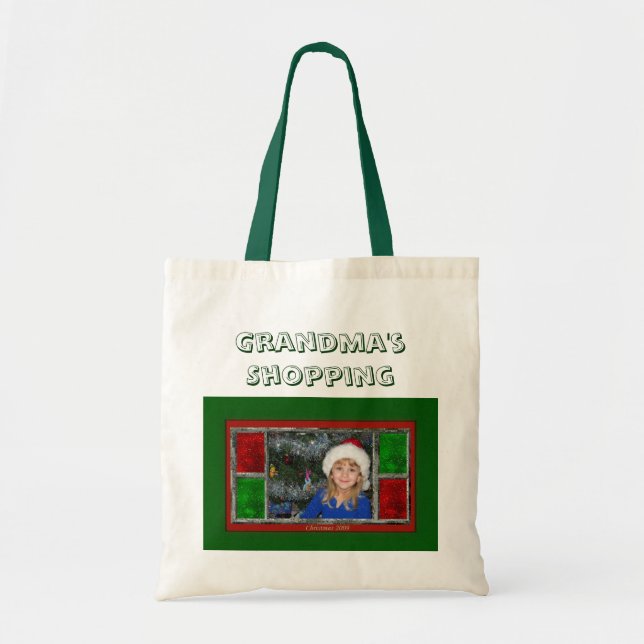 Tote Bag Les achats de la grand-maman (Devant)