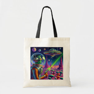 Tote Bag Les aliens verts ne peuvent pas viser