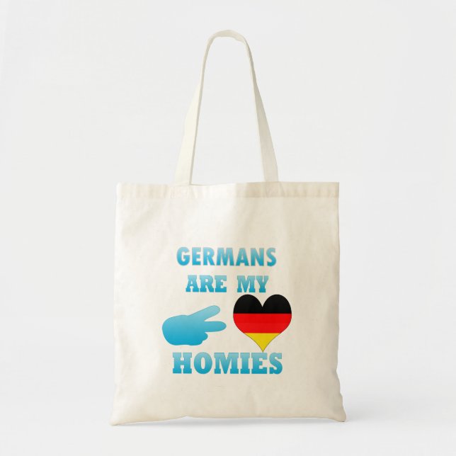 Tote Bag Les Allemands sont mon Homies (Devant)