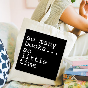 Tote Bag Les amateurs de livres monogrammes si nombreux liv