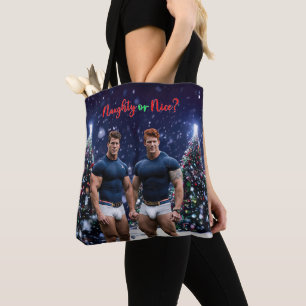 Tote Bag Les arbres de Noël lumineux de SlipperyJoe deux mu