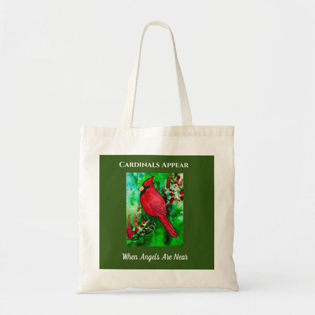 Tote Bag Les Cardinaux Semblent Que Les Anges Sont Près De  (Devant)