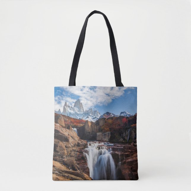 Tote Bag Les cascades | Fitz Roy Mountain, Argentine (Devant)