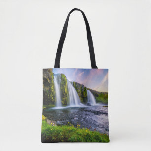 Tote Bag Les cascades Kirkjufellsfoss, Islande