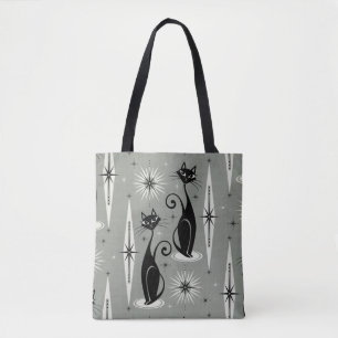 Tote Bag Les chats atomiques rétro-américains du milieu du 