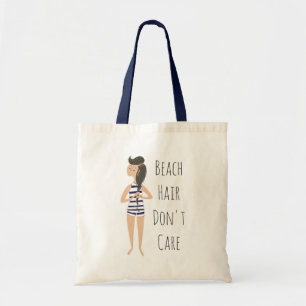 Tote Bag Les cheveux de plage ne s'inquiètent pas