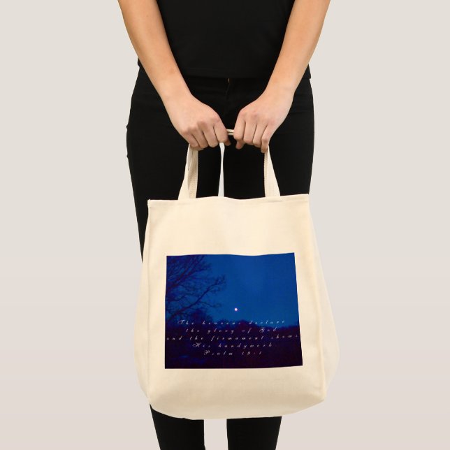 Tote Bag Les cieux déclarent (Devant (produit))