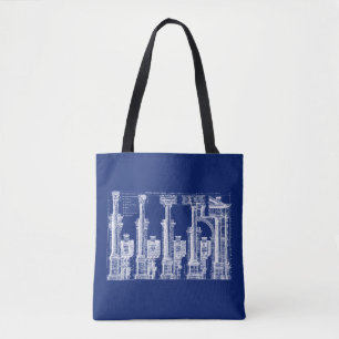 Tote Bag Les cinq classes d'architecture, 1725