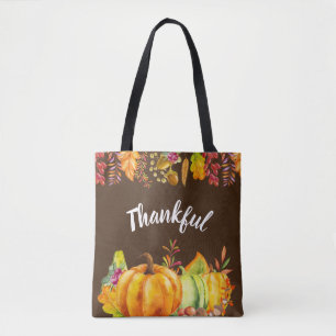 Tote Bag Les Citrouilles de récolte et les feuilles d'auto