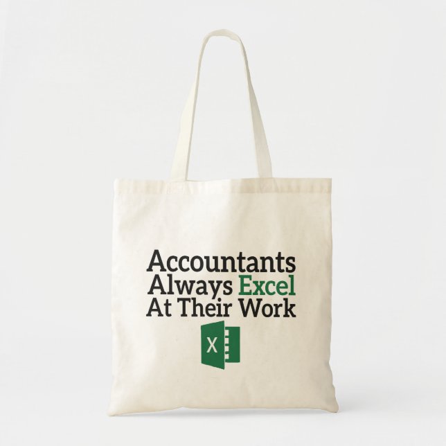 Tote Bag Les Comptables Expriment Toujours Leur Travail (Devant)
