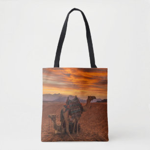 Tote Bag Les déserts Bactrial Camel Egypte dune de sable