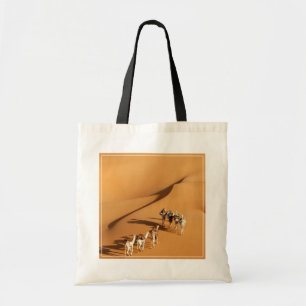 Tote Bag Les déserts Marche touareg avec chameaux