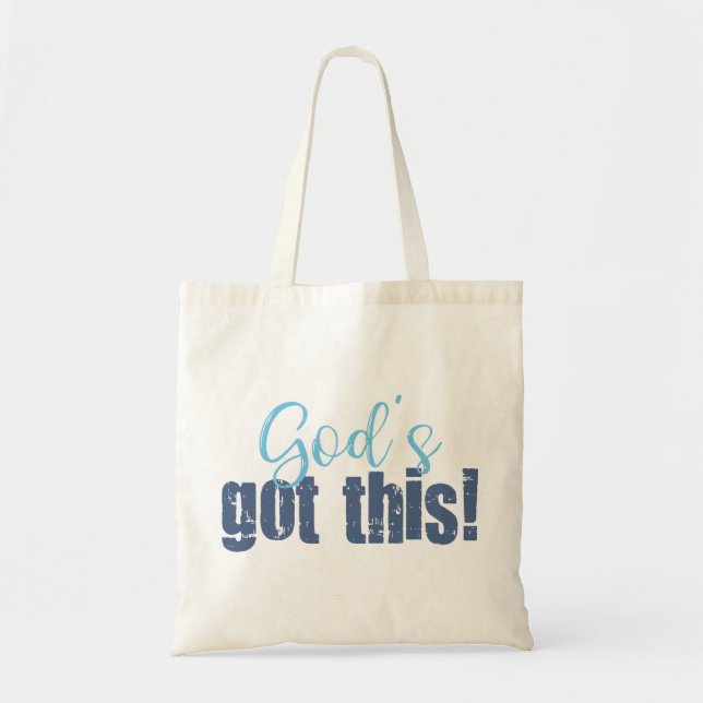 Tote Bag Les dieux ont obtenu ce bleu (Devant)