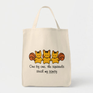 Tote Bag Les écureuils volent ma santé mentale Funny