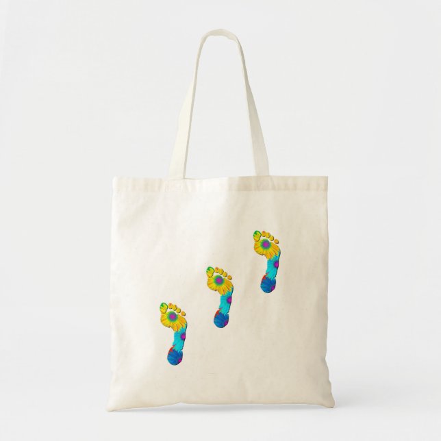 Tote Bag Les empreintes de pas de la mère nature (Devant)