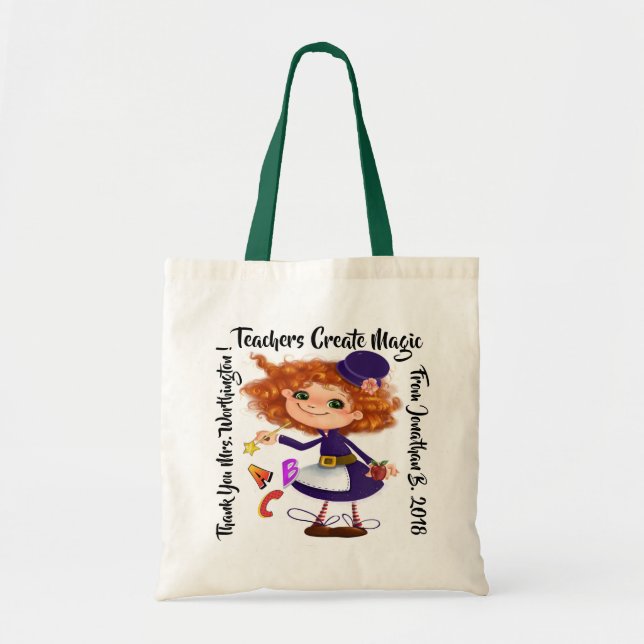 Tote Bag Les enseignants créent une Fourre-tout magique (Devant)