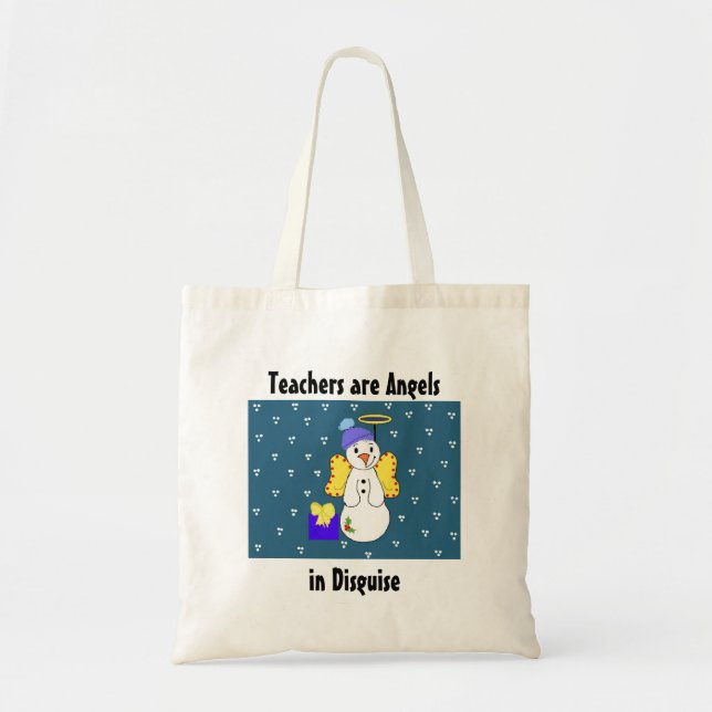 Tote Bag Les enseignants sont des anges déguisés (Devant)