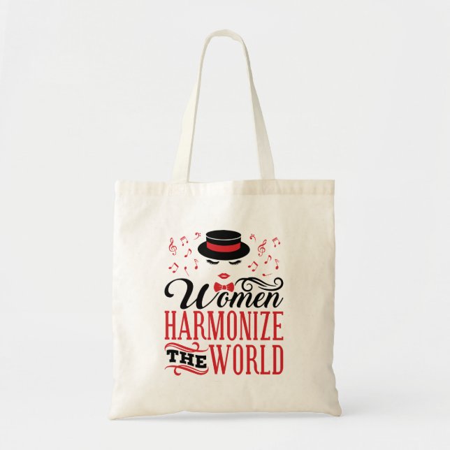 Tote Bag Les femmes harmonisent le monde du barbier (Devant)
